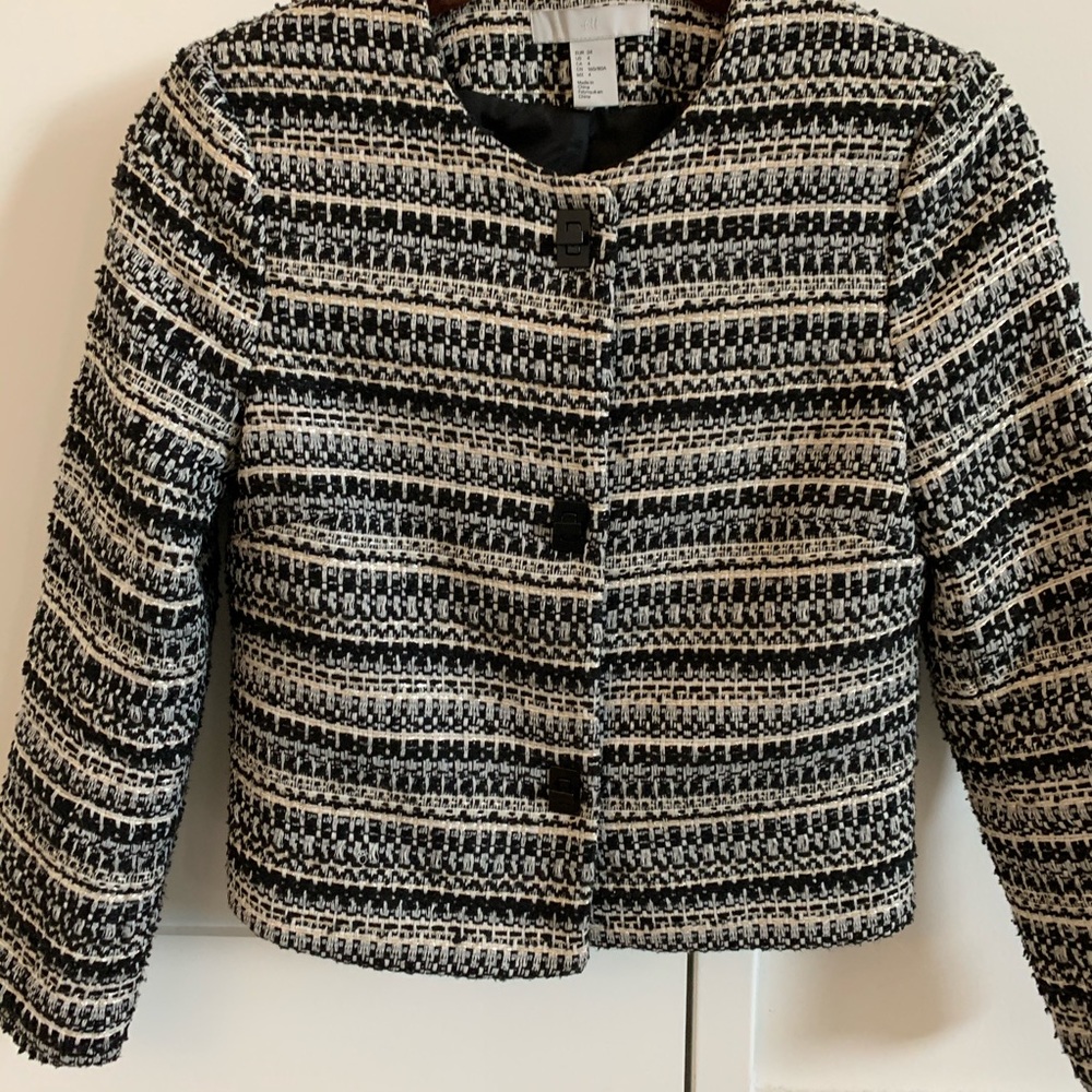 Heavy weave blazer